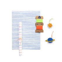 우주 생일축하 선물 포장세트, 혼합색상, 1세트
