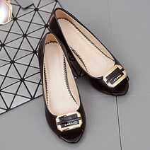 JHCompany 여성용 빅버클 토오픈 힐 4.5cm