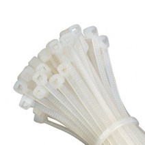 단단 케이블타이 백색 300mm, white, 500개