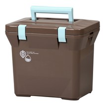 비비드 아이스박스 + 숄더스트랩, 브라운, 7L