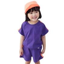 초코몽 아동용 네온라인 상하의 세트