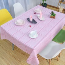 마켓피오 격자 방수 pvc 식탁보, 타입 6, 90 x 150 cm