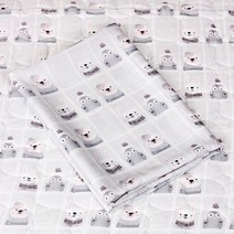 와이즈마마 풍기인견 여름 아기이불 블랭킷 스노우데이, 혼합색상