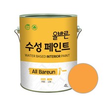 페인트인포 올바른 수성 페인트 4L, 메리골드, 1개, 4000ml