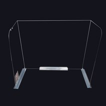 티처스 칸막이 / 파티션 / 급식실용 PET 책상 가림판   고정 쫄대 3p 세트, 투명, 5세트