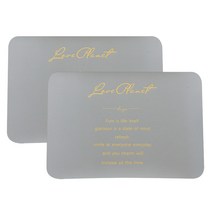 블럭마트 가죽 라운드 사각 방수식탁매트 2p, 그레이, 43 x 30 cm, 2개