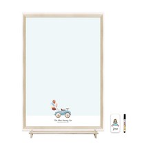 꼬메모이 유아 자석 칠판 꼬모보드 블랑 스피드레이싱카 + 꼬모랙 세트, 혼합색상