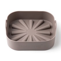 발상 에프팟프로 네모 국산 실리콘 에어프라이어용기 전자레인지용기 사각그릇