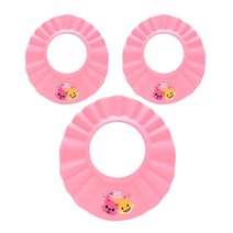 핑크퐁 유아 샴푸캡 3p, 핑크, 3개