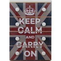 보노하우스 KEEP CALM 심플 디자인 서랍장, 유니언잭, 1개