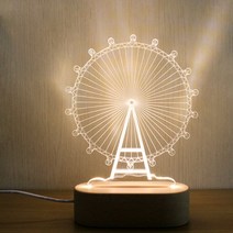 관람차 LED 무드등 밝기조절스위치 대 + 리모컨, 혼합색상
