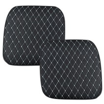 어반카 차량용 3D 앞좌석 시트 방석, 블랙 + 화이트, 2개