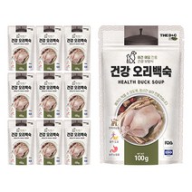 [이나바강아지] 더디앤씨 건강 강아지간식 파우치 100g, 오리백숙, 10개