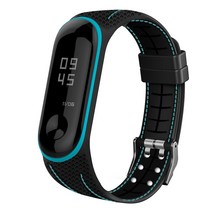 샤오미 미밴드 3 / 4 호환 스포츠 스티치 스트랩, MB8563, 블루(A타입)