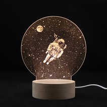아트조이 LED 아크릴 원형 무드등, 스페이스위크
