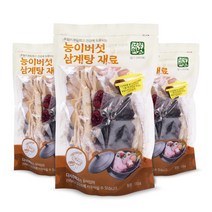 건강의벗 능이버섯 삼계탕 재료, 135g, 3개