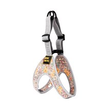 니즈더펫 이지 패턴 강아지 하네스, 플라워 핑크