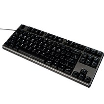 덱 87 FRANCIUM PRO 한글버전 기계식 갈축 유선키보드, CBL-87P PRO, 블랙, 텐키리스
