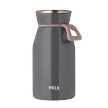 비스비바 밀크 보틀 텀블러, 그레이, 350ml