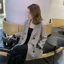 포플러앤씨 여성용 베네사 체크 자켓