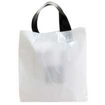 손잡이 비닐쇼핑백 중, 백색 (중) 비닐쇼핑백 비닐봉투, 100장