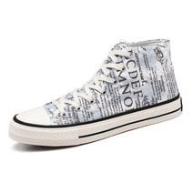 콩 K SHOES 남성용 빈티지 하이 스니커즈