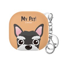 트라이코지 마이펫 갤럭시 버즈라이브/버즈프로/버즈2/버즈2프로 하드케이스, 슈나우저