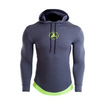 나야스타일 남성용 머슬핏 헬스 후드 티셔츠 HL-163