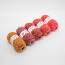 고급 수세미 80g x 5p + 도안 8종 뜨개질DIY패키지 뉴컬러버전, 1세트, 05 브릭 그라데이션