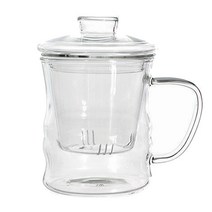 벨르디자인 클래시 유리필터 머그잔 350ml, one color, 1개