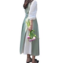 레이어드 앞치마, 완두콩색, 1개