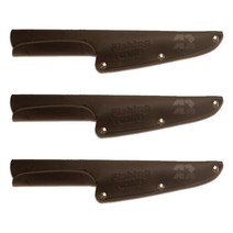 FishingKinife 인조 가죽 창 칼집 3p, 밤색