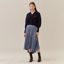 아이아이 PLEATED SATIN MAXI SKIRT EETZ3SKR04W
