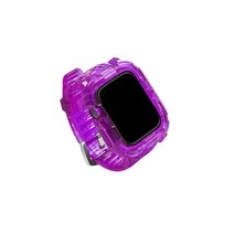 비쉐르 에어리트 애플워치 4 실리콘 일체형 밴드 스트랩 (40mm 호환 가능), 퍼플, 1개