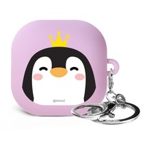 아이무이 갤럭시 버즈 라이브 /버즈2 실리콘 케이스, 눈떠 펭귄, 1개