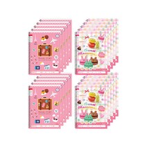 아이비스 여아용 초등 슬림 받아쓰기 노트 2종 x 10p 세트 MT-CR10186, 여행, 마카롱, 1세트