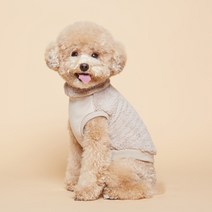 플로트 강아지 플러피 후리스 목폴라, 베이지