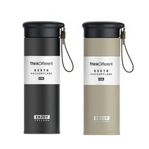 레브 보온보냉병 2종 세트, 올리브그린, 블랙, 450ml