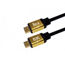 인네트워크 HDMI 2.1V 8K 골드메탈 케이블 IN-H21V02M, 1개, 2m