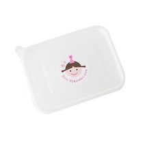 미니 PP 내열 3칸 도시락 100p + 고깔걸 스티커 100p, 1세트