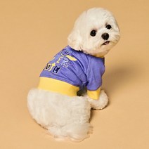 포독스 홍이 슈퍼큐트 크롭 맨투맨 강아지 티셔츠, PURPLE