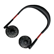 WEARWIND 넥밴드 휴대용 목걸이 선풍기, FF-001, 블랙