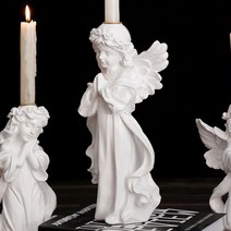 JH컴퍼니 기도하는 천사 캔들홀더 A, 화이트