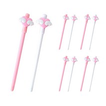 이백이십볼트샵 날개 하트 펜, 랜덤발송, 10개