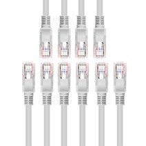 넥스트링크 UTP CAT.6 1G 랜케이블 인터넷 랜선 2M, 혼합색상, 5개