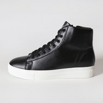 남성용 스모크 캐주얼 키높이 하이탑 캔버스 스니커즈