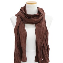 에스까리에 밀크티 주름 무지 머플러