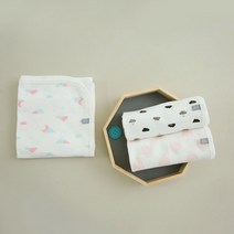 달퐁 여아용 양면 속싸개 3p