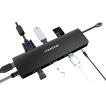 컴썸 C타입 멀티 허브 HDMI 11 in 1 USB 3.0 CT-110P, SPACE GRAY