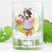 버블앙시 보클링 유리잔, 파랑우산소녀, 1개